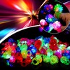 KIMOBER 24PCS Light Up Rings,Assorted Glow In The Dark Silicone
