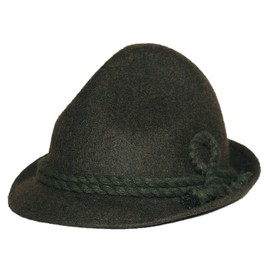 Traditional Hat Loden Hat Green Fisherman Costume Loden Hat Tricorn for Men Women Mountaineering Forester Hunter Hiking Hunting Costume Mountain Fisherman Hiking Hat Forest Leisure Hat Olive Green,
