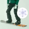 BOXOB Stomp Pad, 3D Clear Snowflake Stomp Pad Snowboard Grip