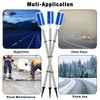 Macarrie 6 Pcs Solar Powered Driveway Markers Reflector Lights Landscape