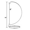 Creative Hobbies® 10 Inch Chrome Ornament Display Stands - Elegant
