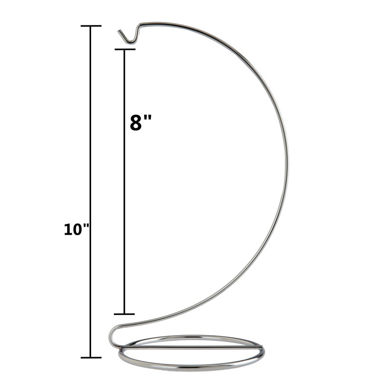Creative Hobbies® 10 Inch Chrome Ornament Display Stands - Elegant