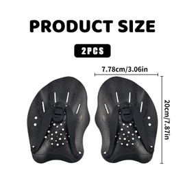 Hand Paddles for Swimming Training,Swim for Adults Accessories,Hands Adult Junior Adjustable Straps Power Strength Aid Fins Pool Exercise Equipment,Diving Paddle for Unisex Kids Children Men Women