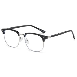 KFUGMAQN Myopia glasses, glasses for men and women, these are not reading glasses (Black Silver, -3.5, Diopters)