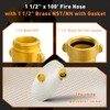 Ceelpeopar 100FT Fire Hose, 1-1/2" ID, 1.5 inch fire hydrant