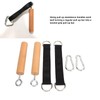 OUKENS Wooden Pull-Up Handles, Comfortable Handles for Building Muscle Strength,