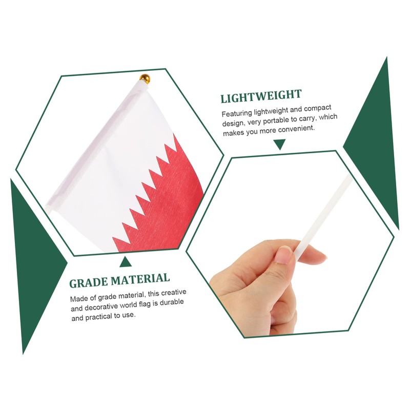 BESPORTBLE 60pcs Handheld Football Flags Cheering Signal Flags for Patriotic