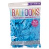 unique 12" Latex Light Blue Balloons, 72ct
