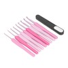 9Pcs Crochet Hooks Anti Slip Ergonomic Design Lightweight Portable Crochet