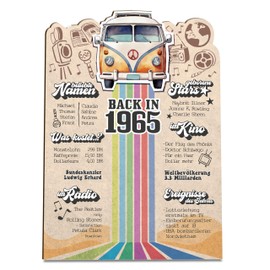 60 Geburtstag Holzkarte - Back in 1965 Geburtstagskarte | 60 Geburtstag Frauen, 60 Geburtstag Männer, 60 Geburtstag, 60. Geburtstag Frauen, 60 Geburtstag Deko, 60. Geburtstag Männer & Frauen