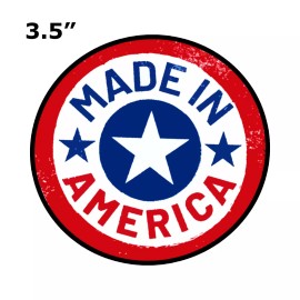 Athena Brands MADE IN AMERICA USA STAR EMBROIDERED PATCH IRON-ON Souvenir