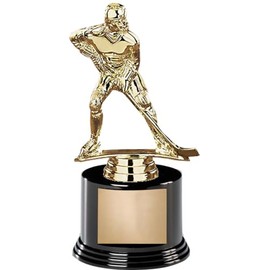 Crown Awards 6.5" Hockey Mask Female Trophy On Round Base
