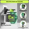 16 Line Laser Level 360 Self Leveling, 4x360°Professional 4D Green