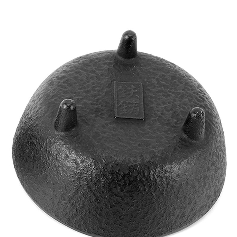 MUNEFE Iron Incense Burner, Black Iron Lotusly Shape Incense Pot,