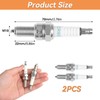 2PC CR8E Spark Plug Replacement, Motorcycle Engine Spark Plug with