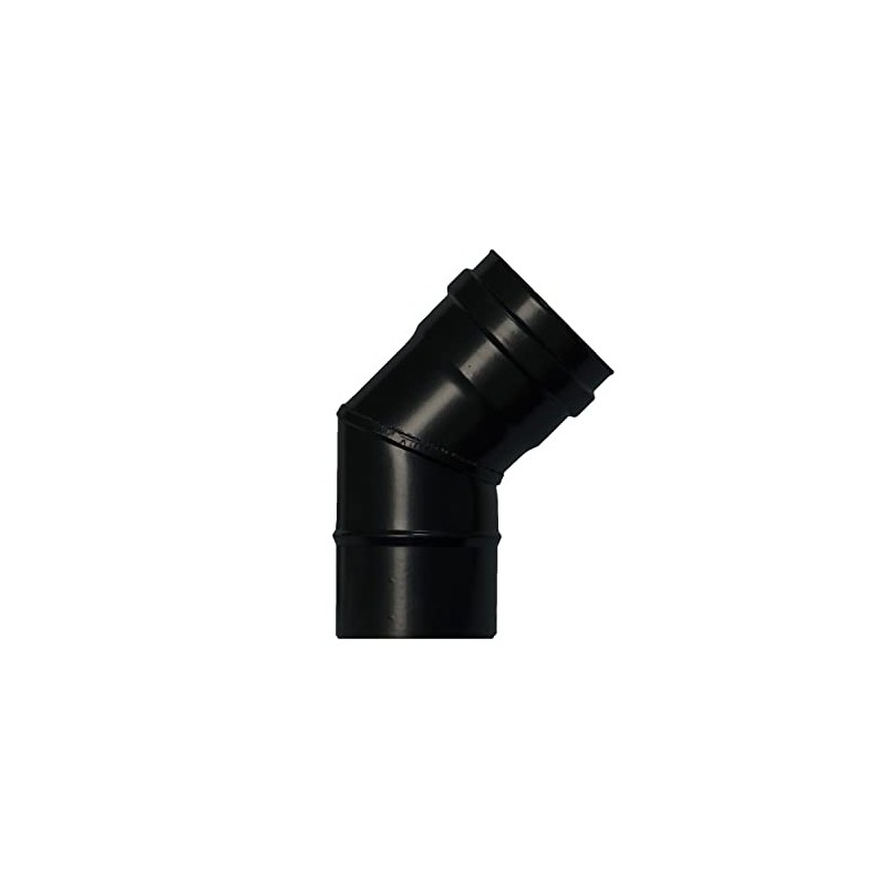 WOLFPACK LINEA PROFESIONAL - Vitrified Pellet Stove Elbow Ø80 mm