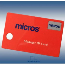 Micros Oracle 50 Genuine OEM Red Micros Oracle Magnetic Stripe Manager Swipe ID Cards
