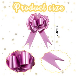 30PCS Large Pull Bow for Thanksgiving Gift Basket Wrapping, Assorted Mixed Color Birthday Gift Wrap Metallic Large Pull Bow for Christmas Holiday Party Baby Shower WeddingGift Wrapping Decoration