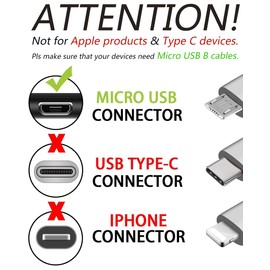 BestCH 3ft Micro USB Battery Charger Charging Cable for Netgear Arlo Pro Pro 2 Security Camera Q