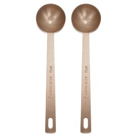 sourcing map 2pcs Single Measuring Spoon 1tbsp (3tsp, 15ml) Teaspoon/Tablespoon 304 Stainless Steel Single Tiny Square Bowl Measuring Spoon Long Handle Measure Scoop, Rose Gold
