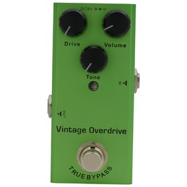 Kisangel Electric Guitar Effector Analog Delay Pedal with True Bypass Effects Classic Overload Green Design for Guitar and Bass Music Applications