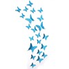 Glitter 3DButterfly Wall Stickers SkyBlue Bring a Serene, Elegant Touch