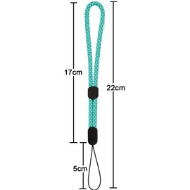 YOUOWO 5 PACK Wrist Lanyards Reflective Hand Srap Adjustable Colorful Hand Strap Small Lanyard,For Flashlight Outdoor Portable Water Cup USB Phone Key ID Card