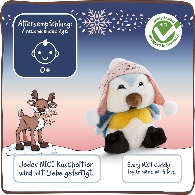 NICI ニキ ぬいぐるみ おすわりぬいぐるみ 動物 バード 鳥 おしゃれ インテリア 冬