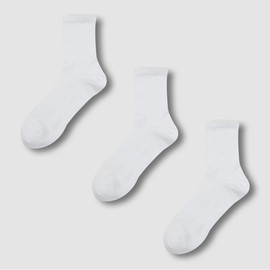 JAJU [JAJU] Men's JAJU AIR Mesh Mid-Length Socks, 3 Pairs, Choose 1 of 2 Types
