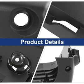 RADHLBNIU Lower Steering Column Bezel Cover Black Compatible with KIA Soul 2014-2019 Soul EV 2015-2019 Replaces# 84855-B2000EQ
