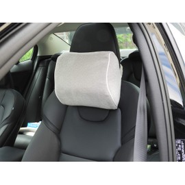 Dependable Industries inc. Essentials Memory Foam Car Travel Pillow - Perfect for Long Trips, Driving, Home and Office Use - Supports Shoulder, Neck and Head with Soft 100% Polyester Fabric