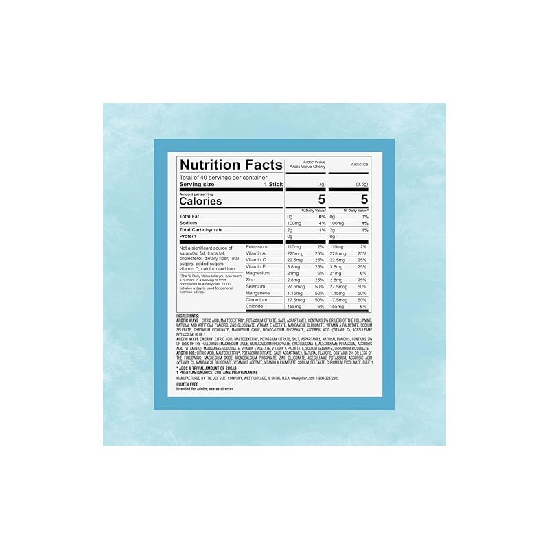 Pure Kick Arctic hydration Variety pack Singles to Go Powdered