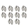 10x Stainless Steel Wire Rope Grip Clip Cable Clamp 6mm
