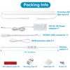 Litever Under Cabinet Lights Plug in, 6 pcs 12 Inches