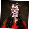 TEHAUX Day of The Dead Paper Masks 6pcs Decorative Masks