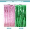 Tinsel Backdrop Foil Fringe Tinsel Curtain Backdrop Pink Green Streamers