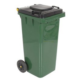 32 Gallon Poly Trash Can Green