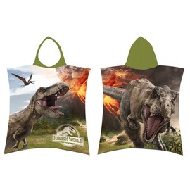 Jerry Fabrics Jurassic World Bath Poncho Hooded Bath Towel Beach Towel 50 x 115 cm