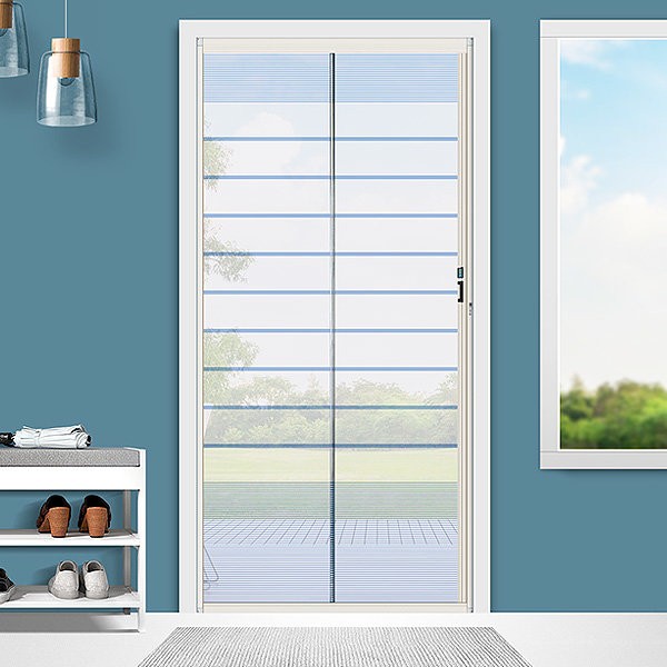 Acacia Living entrance screen, roll screen, front door folding screen,