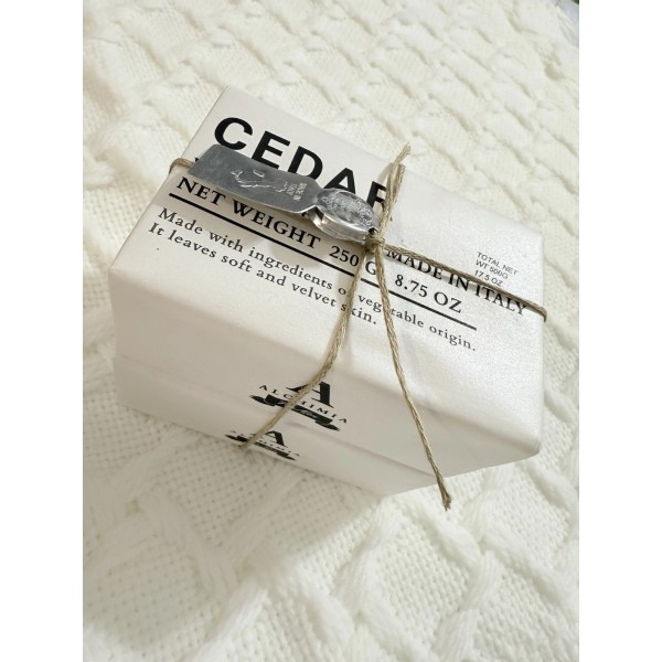 Alchimia 2 Pcs Alchimia Men's Vegetable Soap Bar 8.75oz Cedar