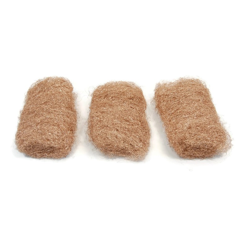 Rogue River Tools Bronze Wool Pads - Medium (3)