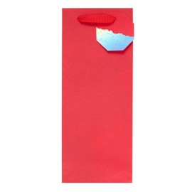 UK Greetings Bottle Bag for Him/Her/Friend - For Birthdays, Valentine's Day & Other Events - Red Design