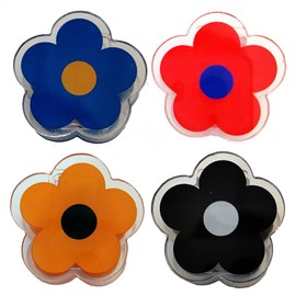 4 Flower Clips Cute Colored Clips for Holding Snacks, Paper Loans, Sticky Notes, Storage Desktop for Kitchen, Living Room