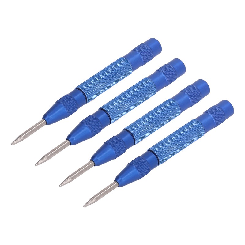 4Pcs Center Punch Automatic High Speed Steel 5in Tool Set