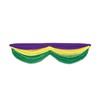 Mardi Gras Fabric Bunting (golden-yellow, green, purple) Party Accessory (1