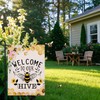 Summer Garden Flag Welcome to Our Hive 12.5 x 18