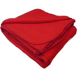 Anico Cozy Polar Fleece, 50"" x 60"", Red Blanket, 50x60 (FB-0185F1)