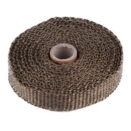 Kimiss 5 m pipe wrap car exhaust heat packing, insulation tape exhaust heat insulation with 4 stainless steel cable ties multi-coloured for car for motorcycle