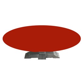 Playezze Made to Order: Poker Table Cover - Oval/Round Table with Leaf Insert in Speed lite + pad - Felt Table Cover Alternative - Rated for Tournament Play (Ruby Wine, 42 by 78 inch Oval)