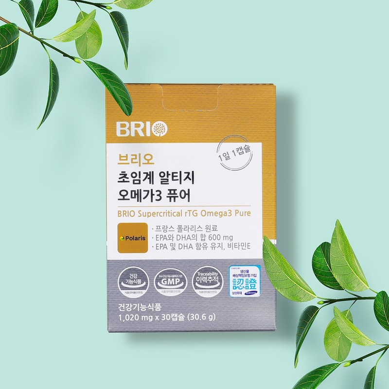 Brio Supercritical Altige Omega3 Pure RTG EPA DHA Nutrient 30